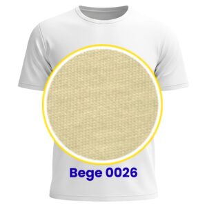 CAMISETA M/C POLIVISCOSE – Adulto Bege 0026