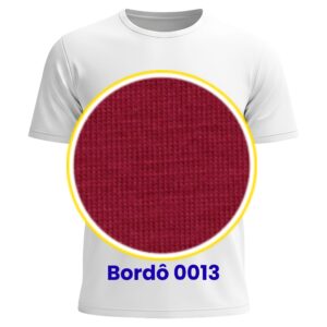 CAMISETA M/C POLIVISCOSE – Adulto Bordô 0013