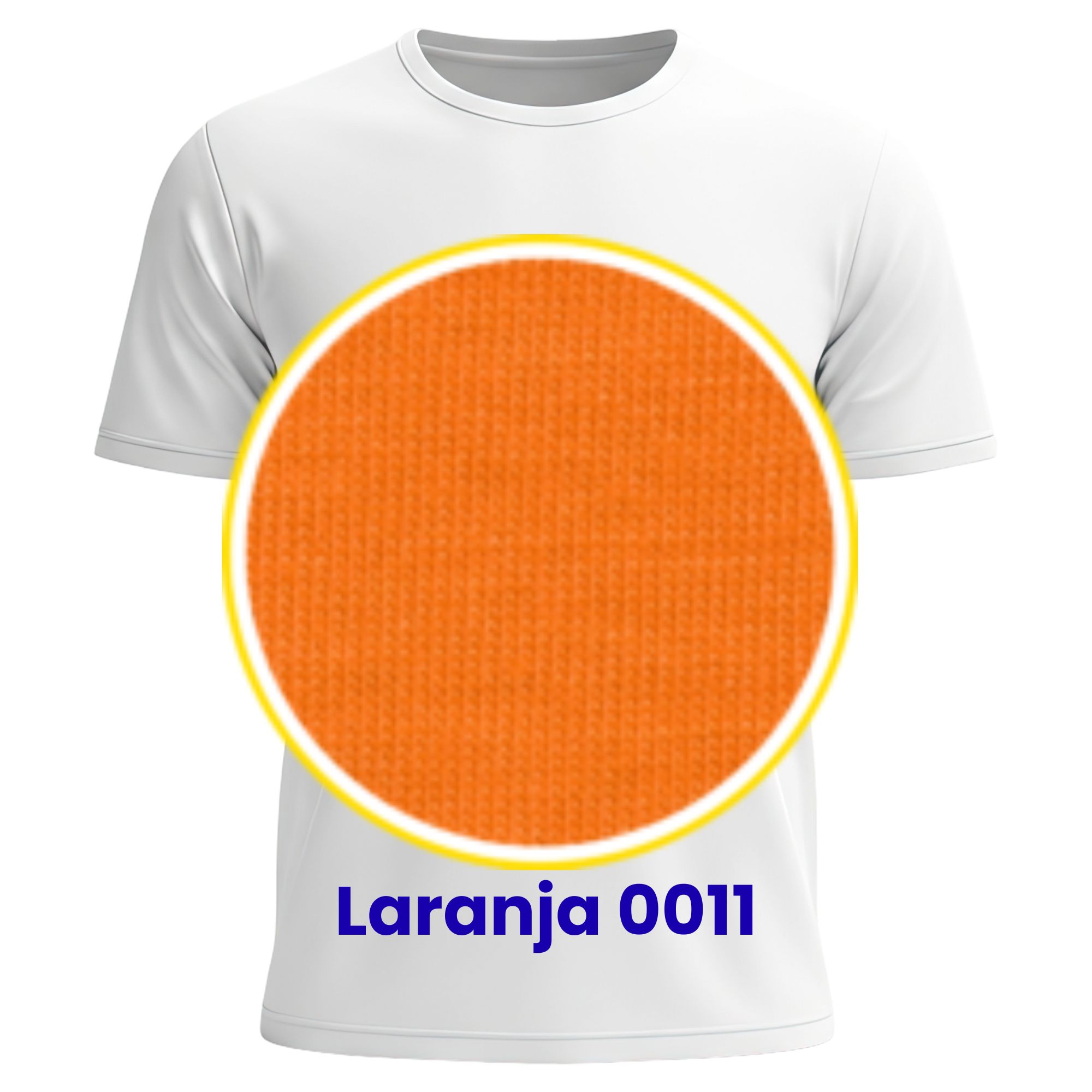 CAMISETA M/C POLIVISCOSE – Adulto Laranja 0011