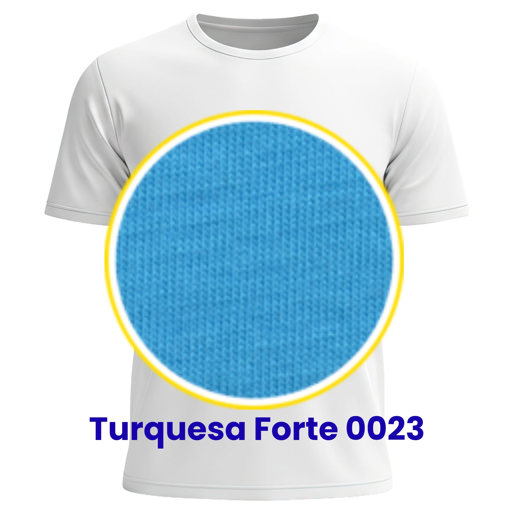 CAMISETA M/C POLIVISCOSE – Adulto Turquesa Forte 0023