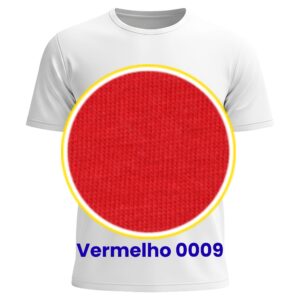 CAMISETA M/C POLIVISCOSE – Adulto Vermelho 0009