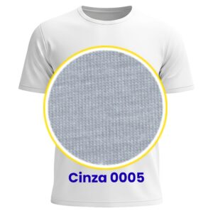 CAMISETA M/C POLIVISCOSE – Infantil Cinza 0005