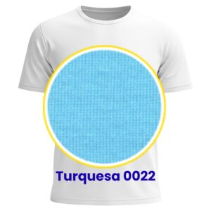 CAMISETA M/C POLIVISCOSE – Infantil Turquesa 0022