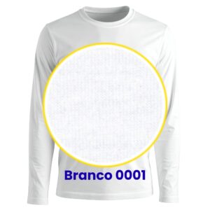 CAMISETA M/L POLIVISCOSE – Adulto – Branco 0001
