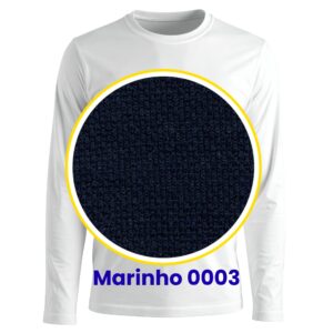 CAMISETA M/L POLIVISCOSE – Adulto – Marinho 0003