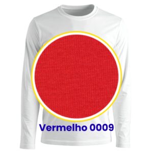 CAMISETA M/L POLIVISCOSE – Adulto – Vermelho 0009
